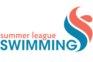 Summer League Swimming logo on a white background.